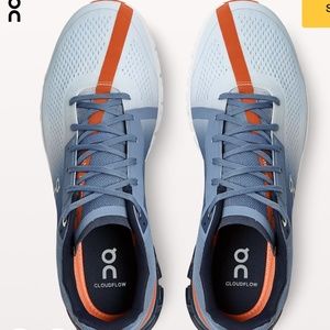 Men's Cloudflow On Cloud Running Shoes Lake and Flare Colorway Size 10.5 Mens US